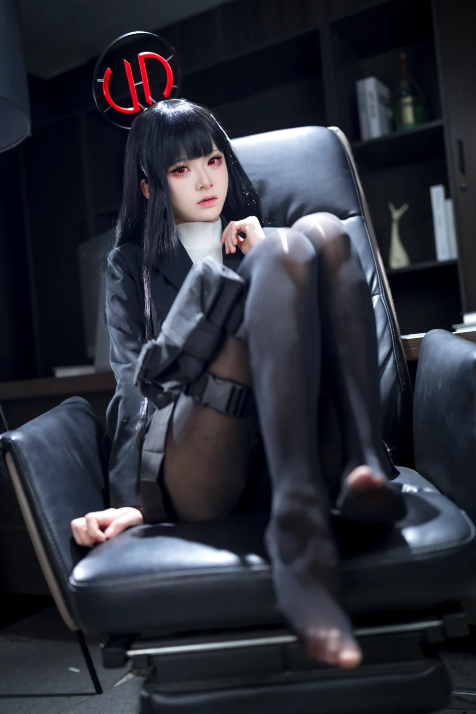 九柒喵 - No.026 蔚蓝档案 调月莉音 [64P-1.4GB] tg@simisebaisi 【丝足阁】033.webp